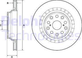 Delphi BG4685C - Гальмівний диск autozip.com.ua