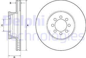 Delphi BG4679C - Гальмівний диск autozip.com.ua