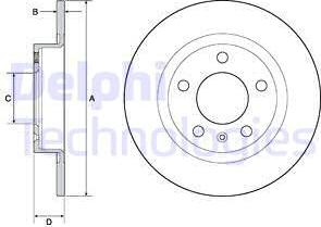 Delphi BG4675 - Гальмівний диск autozip.com.ua