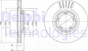 Delphi BG4098 - Гальмівний диск autozip.com.ua