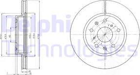 Delphi BG4093 - Гальмівний диск autozip.com.ua