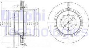 Delphi BG4043 - Гальмівний диск autozip.com.ua