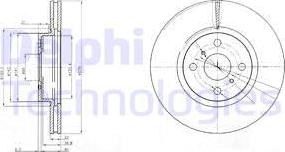 Delphi BG4054 - Гальмівний диск autozip.com.ua