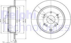 Delphi BG4064 - Гальмівний диск autozip.com.ua