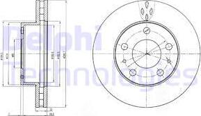 Delphi BG4060 - Гальмівний диск autozip.com.ua