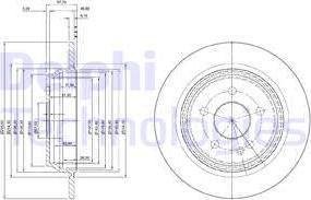 Delphi BG4063 - Гальмівний диск autozip.com.ua