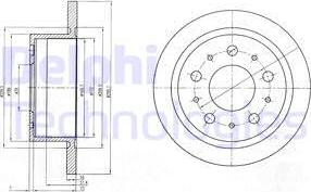 Delphi BG4062 - Гальмівний диск autozip.com.ua