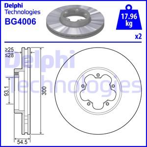 Delphi BG4006 - Гальмівний диск autozip.com.ua