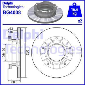 Delphi BG4008 - Гальмівний диск autozip.com.ua