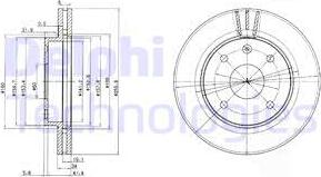 Delphi BG4003 - Гальмівний диск autozip.com.ua