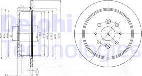 Delphi BG4018 - Гальмівний диск autozip.com.ua