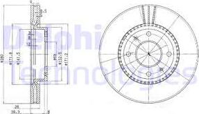 Delphi BG4013 - Гальмівний диск autozip.com.ua