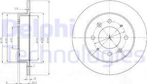 Delphi BG4017 - Гальмівний диск autozip.com.ua