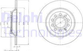 Delphi BG4088 - Гальмівний диск autozip.com.ua