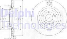 Delphi BG4087 - Гальмівний диск autozip.com.ua