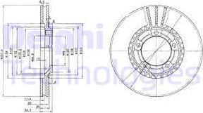 Delphi BG4036 - Гальмівний диск autozip.com.ua