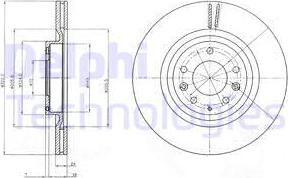 Delphi BG4028 - Гальмівний диск autozip.com.ua