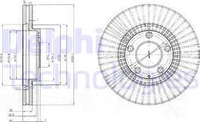 Delphi BG4027 - Гальмівний диск autozip.com.ua