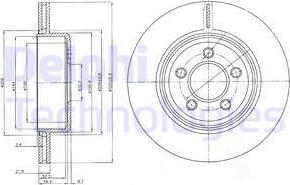 Delphi BG4073 - Гальмівний диск autozip.com.ua