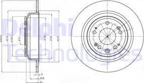 Delphi BG4196 - Гальмівний диск autozip.com.ua