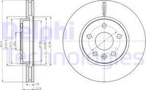 Delphi BG4191-C - Гальмівний диск autozip.com.ua