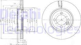 Delphi BG4146C-18B1 - Гальмівний диск autozip.com.ua