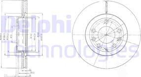 Delphi BG4141 - Гальмівний диск autozip.com.ua