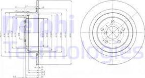 Delphi BG4154 - Гальмівний диск autozip.com.ua