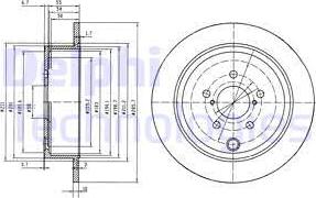 Delphi BG4158 - Гальмівний диск autozip.com.ua