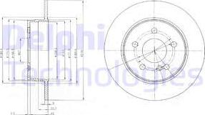 Delphi BG4152 - Гальмівний диск autozip.com.ua