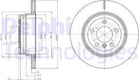 Delphi BG4168 - Гальмівний диск autozip.com.ua