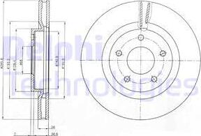 Delphi BG4109 - Гальмівний диск autozip.com.ua