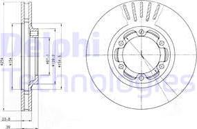 Delphi BG4106 - Гальмівний диск autozip.com.ua