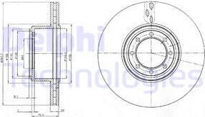 Delphi BG4102 - Гальмівний диск autozip.com.ua