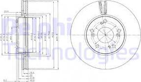 Delphi BG4119 - Гальмівний диск autozip.com.ua