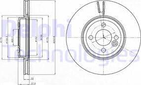 Delphi BG4184 - Гальмівний диск autozip.com.ua