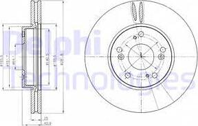 Delphi BG4186C - Гальмівний диск autozip.com.ua