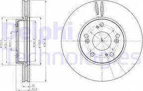 Delphi BG4186 - Гальмівний диск autozip.com.ua