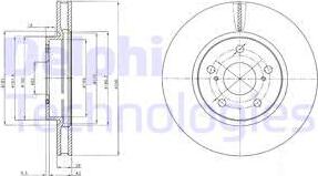 Delphi BG4139C - Гальмівний диск autozip.com.ua