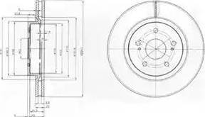 Parts-Mall PRM-017 - Гальмівний диск autozip.com.ua