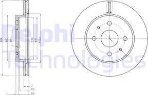 Delphi BG4128 - Гальмівний диск autozip.com.ua