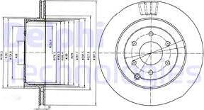 Delphi BG4174 - Гальмівний диск autozip.com.ua