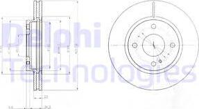 Delphi BG4170 - Гальмівний диск autozip.com.ua