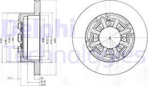 Delphi BG4171 - Гальмівний диск autozip.com.ua