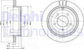 Delphi BG4177 - Гальмівний диск autozip.com.ua