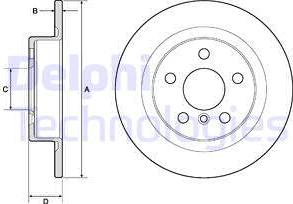 Delphi BG4812C - Гальмівний диск autozip.com.ua