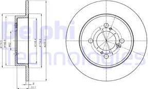 Delphi BG4345 - Гальмівний диск autozip.com.ua