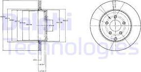 Delphi BG4341 - Гальмівний диск autozip.com.ua