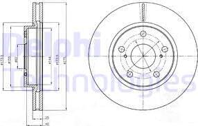 Delphi BG4304 - Гальмівний диск autozip.com.ua