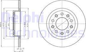 Delphi BG4315 - Гальмівний диск autozip.com.ua